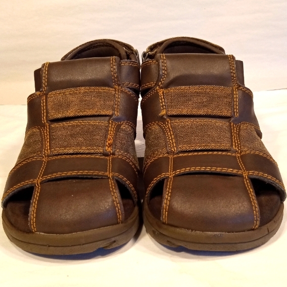Skechers USA Olvero Fisherman Sandals 64489 Memory Foam Mens size 9 - Picture 1 of 10